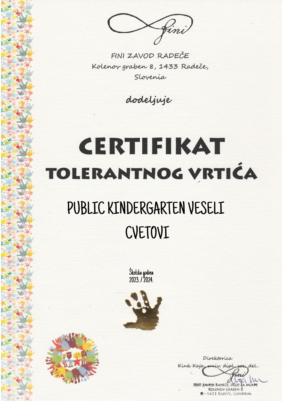 PUBLIC KINDERGARTEN VESELI CVETOVI